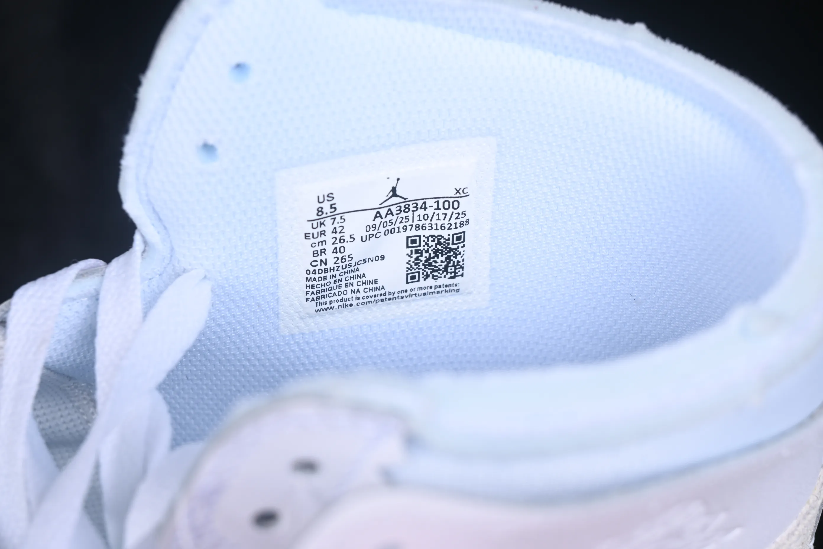 All categories Air Jordan Jordan series basketball shoes Air Jordan 1 High Off White x Air Jordan OW AJ1 Joe 1 joint white high-top basketball shoes AA3834-100